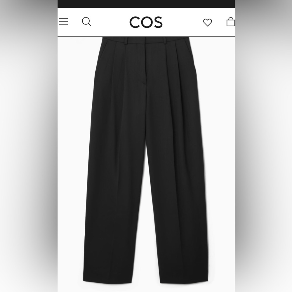 COS WIDE-LEG LINEN PANTS, size 6